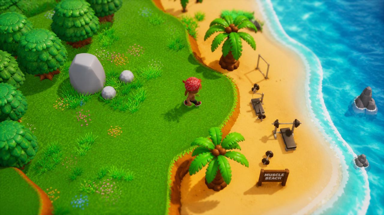 Muscle Beach in the V2 world